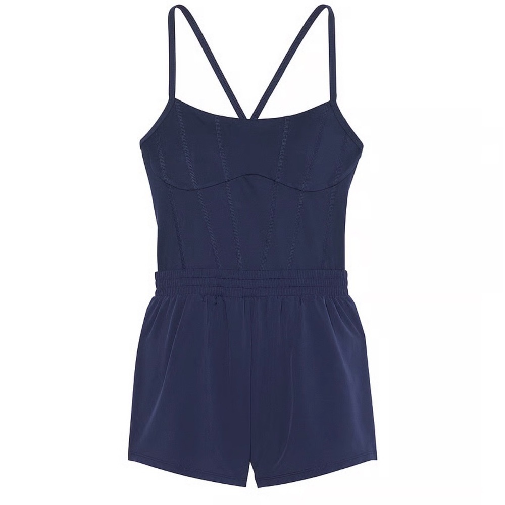 PINK Victoria’s Secret ULTIMATE RUNSIE Navy Blue Size XL Pickleball Tennis Prep